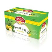 Doğuş Yeşil Çay Limonlu Poşet Çay 20x1.75 GR - 1