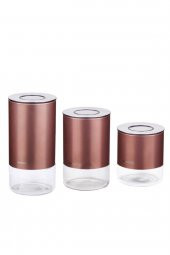 Korkmaz A5520-2 Stora Plus 3Lü Saklama Seti Rose Gold - 1