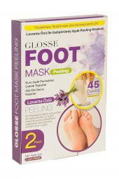 Glosse Foot Mask Lavantalı Ölü Ayak Derilerini Soyabilen Yenileyen Ayak Bakım /No White Hair Serumu - 3
