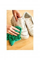 Snowy Shoes Master Cleaner Fırça Temizleme Spreyi Finish Bezi Ayakkabı Temizleme 3 Lü Süper Set - 4