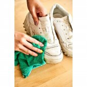 Snowy Shoes Master Cleaner Fırça Temizleme Spreyi Finish Bezi Ayakkabı Temizleme 3 Lü Süper Set - 4