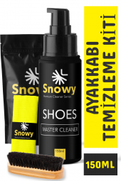 Snowy Shoes Master Cleaner Temizleme Spreyi &  Fırça & Finish Bezi  3Lü Set - 2