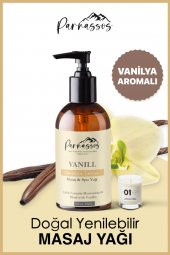 300ML Doğal Çilek ve 150ML Vanilya Özlü Duyusal ve Afrodizyak Etkili Aromaterapi Masaj Yağı 2li Set - 2