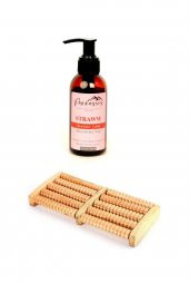 Parnassos Çikolata Aromaterapi Yenilebilir  Masaj Yağı 150 ML &  Ayak Masaj Aleti Ahşap - 2