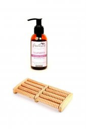 Parnassos Çikolata Aromaterapi Yenilebilir  Masaj Yağı 150 ML &  Ayak Masaj Aleti Ahşap - 3