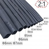 Isı ile 2/1 Daralan Makaron 10 mm - Siyah - 100 Metre thumbnail 2