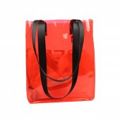 KH-ŞEFFAF YAN KOL ÇANTASI KIRMIZI RED - 4