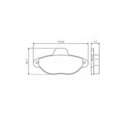 Fiat Panda Punto 0986TB2225 ÖN FREN BALATASI Bosch - 1
