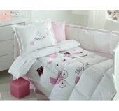 Özdilek Ranforce 8 Parça Bebek Uyku Seti-Baby Girl Pembe - 1