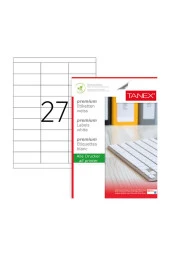 Tanex Lazer Etiket 100 Yaprak 70 x 30 Mm Lazer Yazıcı Etiketi - 1