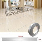 5 Mm- 50 Metre Tuvalet Mutfak Banyo Fayans Mermer Arası Şerit Bant Gümüş Banyo Mutfak Bant - 2