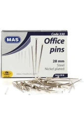 Mas Toplu İğne Nikel 28 MM 20 Gram Toplu İğne - 1