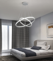 TT AYDINLATMA Tt300-2 By Halka 2 Li Mat Beyaz ( Sarı Işık ) Led Avize - 1