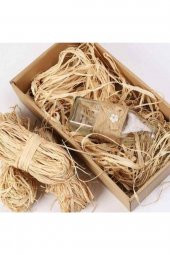 Doğal Rafya,Natural Ip Süsleme Malzemesi  Saman Ipi 75gr - 1