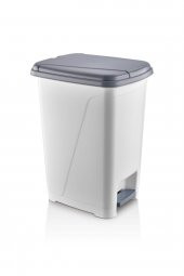 Iç Kovalı Pedallı Çöp Kovası 25 Litre Beyaz - 2