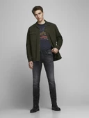 JACK JONES Glenn Model Siyah Dar Kesim Kot Pantolon 12162430 thumbnail 4