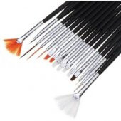 Nailart 15li Tırnak Süsleme Fırçası Siyah Desen Fırça Seti - 2