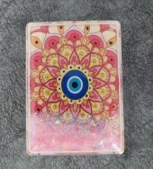 Kompakt Sulu Pullu Makyaj Aynası Kozmetik Büyüteç Cep Makyaj Aynası Çanta Seyahat Çantası Ev Ofis - 1