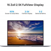 Huawei Matebook 16 Ryzen 7 5800H 16 GB 512 GB SSD Radeon Graphics 16" Full HD Notebook - 1