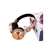 Bl-a2 Bluetooth Wireless Kablosuz Radyolu Mikrofonlu Kulaklık Gold - 1