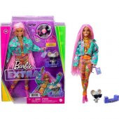 Barbie Extra Pembe Örgü Saçlı Bebek MTL-GXF09 - 1