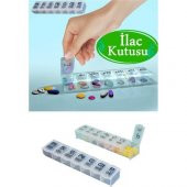Haftalık Günlük İlaç Saklama Kutusu- 7 Günlük İlaç Saklama Kabı Hap Saklama Kutusu - 1