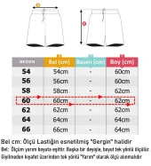 Büyük Beden Battal Boy Erkek Şort Desenli Kargo Cepli - 4