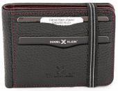 Daniel Klein DKW3016-01 Hakiki Deri Siyah Erkek Cüzdan Kartvizitlik - 1