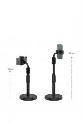 Portatıf 360 ° Masaüstü Ayarlanabilir Telefon Standı Tutucu - 3