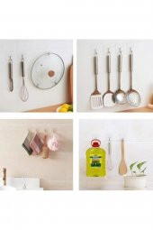 Kendinden Yapışkanlı Şeffaf Askı 5 Li Set - 2