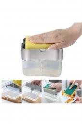 Pompalı Sünger Hazneli Sıvı Sabunluk 380 ml - 4