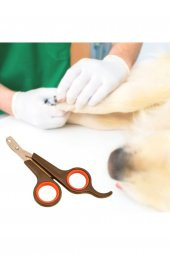 Küçük Çelik Uçlu Kedi Köpek Evcil Hayvan Tırnak Makası Pati Bakım Aleti Ergonomik Kaymaz Sap - 2