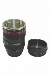 Lens Objektif Görünümlü Çelik Termos Bardak - 2