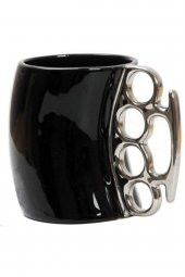 Muştalı 3d Mug Siyah Muşta Tutacaklı Bardak Hediyelik Kupa Kahve Fincanı Boks Bardak - 1