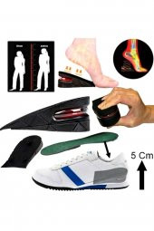 Boy Uzatıcı Tabanlık Hava Yastıklı Ayakkabı Içi Topuk Yükseltici 5 Cm Siyah - 1
