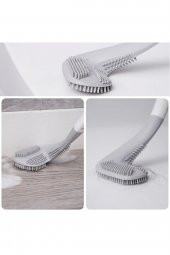 Ergonomik Tasarımlı Silikon Tuvalet Fırçası - 3