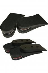 Boy Uzatıcı Tabanlık Hava Yastıklı Ayakkabı Içi Topuk Yükseltici 5 Cm Siyah - 4