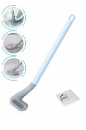 Ergonomik Tasarımlı Silikon Tuvalet Fırçası - 8
