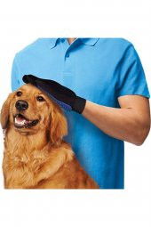 Köpek Kedi Saç Tüy Toplama Temizleme Eldiveni Yapışkanlı Tarama - 1