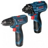 BOSCH GSR 120-LI + GDR 120-LI Akülü Vidalama Seti 12 Volt 2.0 Amper - 1