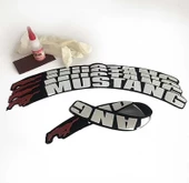 Mustang 3d Lastik Yazısı Kauçuk - Full İçerik Uygulama Aparatlı - A+ Dayanıklı Ürün - 2