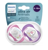 Philips Avent SCF080-08 Ultra Air Animals Emzik 6-18 Ay Kız - 1