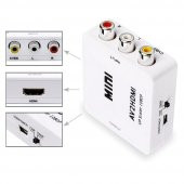 PrimeX PX-1225 AV to HDMI Görüntü Çevirici/Dönüştürücü 720P, 1080P (USB Enerji Kablo Dahil) - 2