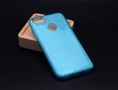 Huawei P9 Lite Mini Kılıf Simli Renkli Silikon thumbnail 5