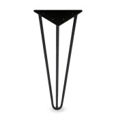 Üçgen Mobilya Masa Sehpa Ayağı 40 cm Mat Siyah Metal Ayak thumbnail 5