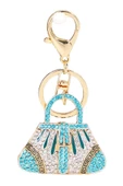 Kristal Taşlı Çanta Anahtarlık Mavi No.1 thumbnail 9