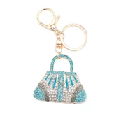 Kristal Taşlı Çanta Anahtarlık Mavi No.1 thumbnail 5