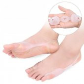 Ayak Parmak Şekil Duruş Düzeltici Halluks Valgus Kemik Çıkıntı Silikon Parmak Şekillendirici - 4