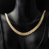 Taşsız 14 Ayar Altın Düğün Takı Seti - 4