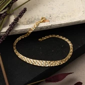 Taşsız 14 Ayar Altın Düğün Takı Seti - 6